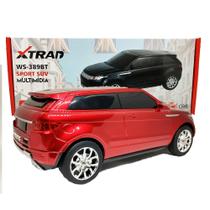 Caixa Som Carrinho Suv Sport Bluetooth Rádio Usb Sd Vermelho - Xtrad