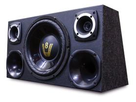 Caixa Som Carro Trio Dupla Completa Subwoofer 12 Polegadas - OESTESOM