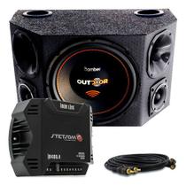 Caixa Som Completa Bomber Outdoor 12 + Modulo Stetsom