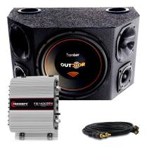 Caixa Som Completa Bomber Outdoor 12 + Modulo Taramps