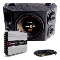 Caixa Som Completa Bomber Outdoor 12 + Taramps Tl 1500