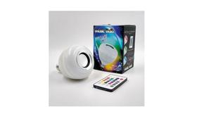 Caixa Som Luz Lampada Festa Musica Bluetooth Com Controle Caixa Som Luz Lampada Festa Musica Bluetooth Com Controle