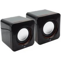 Caixa Som Mini Para Notebook G-Sistem 5W RMS Controle Volume G101