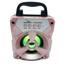 Caixa Som Portátil Bluetooth Mp3 Pen Drive Radio Fm Auxiliar 8w Aero - Rose