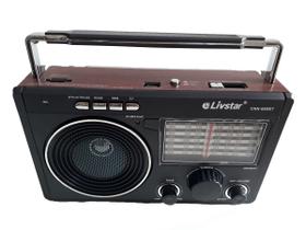 Caixa Som Portátil Retrô Rádio vintage Fm Am Sw1-9 110v 220v - Livstar