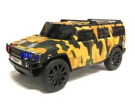 Caixa som rádio jeep hummer militar bluetooth mp3 fm usb