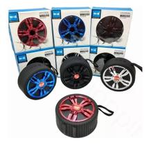 Caixa Som Roda Pneu Carro Portátil Bluetooth Potente
