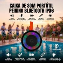 Caixa Som S Fio Portátil Peining Bluetooth PEI-236BT Prova D'Água
