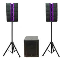 Caixa Som Sub Ativo 18 Pol + 2 Torre Satélite Dsp Bluetooth