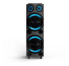 Caixa Som Torre Pulse Double 10 Pol. 1800W Rms Bt Led Sp507