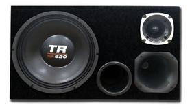 Caixa som trio 12 polegadas dutada triton tr 620 4 ohms automotivo