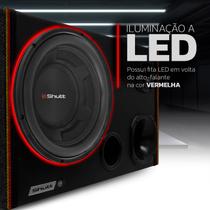 Caixa Som Trio Amplificada Shutt Subwoofer 12 Polegadas 1100w RMS Automotivo Ativa Grave Forte