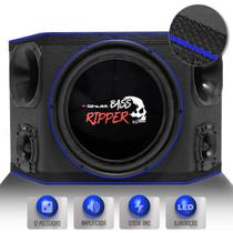 Caixa Som Trio Amplificada Three Side Shutt 1200w Subwoofer Ripper 12Pol 2 Driver 2 Tweeter LED Neon