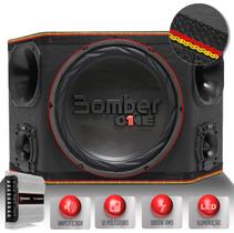 Caixa Som Trio Automotivo Three Side 1000W Subwoofer Bomber 12 B-One + Driver + Tweeter + Ts400 LED