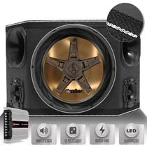 Caixa Som Trio Automotivo Three Side 1000W Subwoofer Bomber New Edge + Driver + Tweeter + Ts400 LED