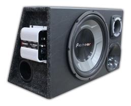 Caixa Som Trio Pioneer 12 Completa + Modulo Taramps Tl 1500