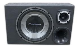 Caixa Som Trio Pioneer 12 Completa + Modulo Taramps Tl 1500