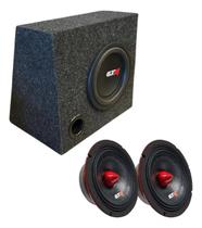 Caixa sub etm erp 8 pol 350w rms 4 ohms par emb6 125 som automotivo Caixa sub etm erp 8 pol 350w rms 4 ohms par emb6 125 som automotivo