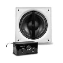 Caixa Subwoofer Teto sem Fio Wireless HS SW8 72W RMS 2,8 Ohms Bivolt Som Transmissor Frahm-32159