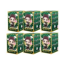 Caixa Surpresa Anime Demon Slayer Tanjiro Kamado Nezuko Figuras De PVC 1-12 Peças Modelo De Desenho