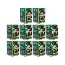 Caixa Surpresa Anime Demon Slayer Tanjiro Kamado Nezuko Figuras De PVC 1-12 Peças Modelo De Desenho