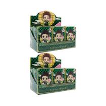 Caixa Surpresa Anime Demon Slayer Tanjiro Kamado Nezuko Figuras De PVC 1-12 Peças Modelo De Desenho