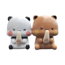 Caixa Surpresa Kawaii Panda Bear Yier Bubu Dudu Decoração De Mesa Figura De Ação Anime Presente De