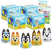Caixa Surpresa Mash'Ems Bluey - Pacote com 4 Mini Figuras