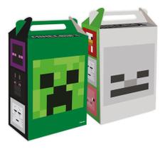 Caixa Surpresa Minecraft 08 Unidades Festcolor Cor Verde Caixa Surpresa Minecraft 08 Unidades Festcolor Cor Verde