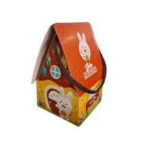 Caixa Surpresa Páscoa Casinha do Coelho 8 cm x 8cm x 13,5cm