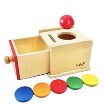 Caixa suspensa Toy Dailyfunn Montessori Coin & Ball 2 em 1 de 6 a 24 meses Caixa suspensa Toy Dailyfunn Montessori Coin & Ball 2 em 1 de 6 a 24 meses
