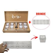 Caixa Tampa Dobradiça e Elástico Gin Box Completa 35x16x7 Mdf Madeira Caixa Tampa Dobradiça e Elástico Gin Box Completa 35x16x7 Mdf Madeira