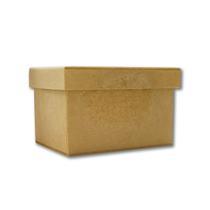 Caixa Tampa Sapato de MDF Madeira Crua - Tamanho: 10 x 14 x 09 cm