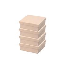 Caixa Tampa Sapato Quadrada 15x15 P/ Presente Lembrança - 4 Unidades