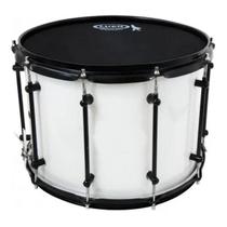 Caixa tenor luen 14x12 form cast dpla ferr preto pele drum corps
