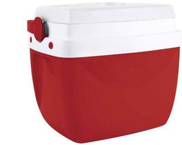 Caixa Térmica 12 Litros Vermelha Com Termometro Mor