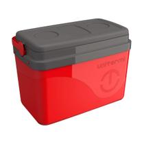 Caixa termica 15l cooler 22 latas com alça porta copo unitermi praia pesca e piscina