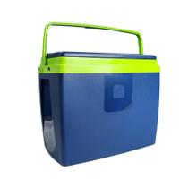 Caixa Térmica 19 Litros Azul e Verde Arco Íris com Porta Copos e Alça Ergonômica BEL