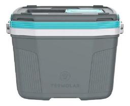 Caixa térmica 20 Litros Cinza Plus/Verde Litoral - Termolar