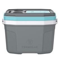 Caixa Térmica 20 Litros Termolar SUV, Cinza e Azul