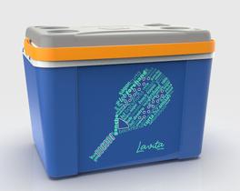 Caixa térmica 22 litros - raquete azul bt06