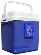 Caixa Térmica 22L com Som Bluetooth USB FM LED RGB Bateria