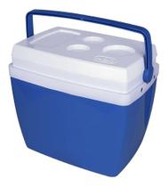 Caixa Termica 26 Litros Azul Com Alça Mor