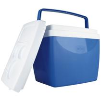 Caixa Térmica 26l Azul Com Alça Mor Cooler Bolsa Bebidas