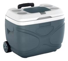 Caixa Térmica 30L Everest Cinza Soprano Com Rodas Caixa Térmica 30L Everest Cinza Soprano Com Rodas