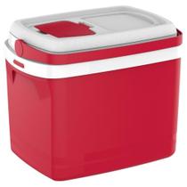 Caixa Térmica 32 Litros Vermelho Soprano Camping Praia