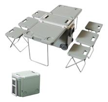 Caixa Termica 32 Litros Vira Mesa Com 6 Banquetas Cooler Com Alça e Rodas Caixa Termica 32 Litros Vira Mesa Com 6 Banquetas Cooler Com Alça e Rodas