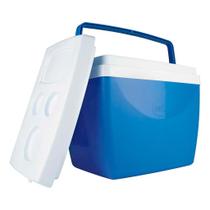 Caixa Térmica 34 Litros Cooler com Alça Azul Mor