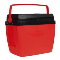 Caixa Térmica 34 Litros Vermelha com Preto Até 50 Latinhas (350ml) 25108246 MOR Caixa Térmica 34 Litros Vermelha com Preto Até 50 Latinhas (350ml) 25108246 MOR