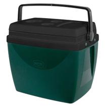 Caixa Térmica 34L Verde Escuro Com alça e Porta copos - Mor Caixa Térmica 34L Verde Escuro Com alça e Porta copos - Mor
